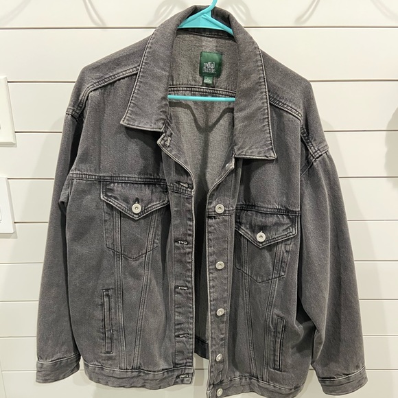 wild fable Jackets & Blazers - Wild Fable Oversized Dark Denim Jacket